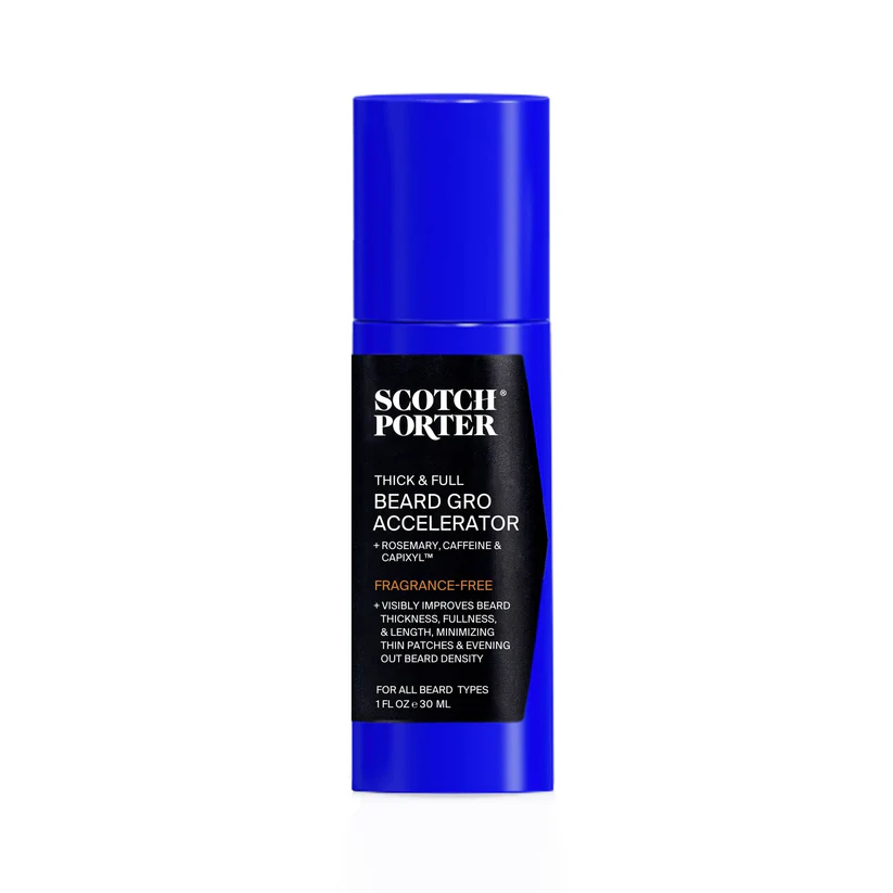 Boost your beard Growth with Scotch Porter Beard Gro Accelerator